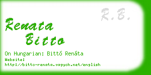 renata bitto business card