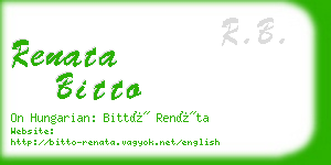 renata bitto business card